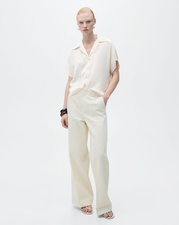 Mango Short Sleeveed Satin Shirt