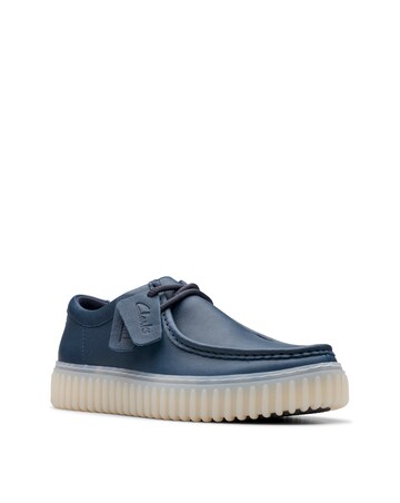 Clarks Torhill Lo Shoes - Navy