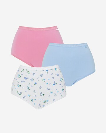 Slimma (3 Pack) Cotton Full Brief Knickers