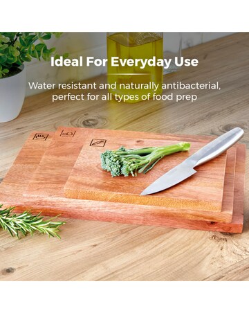 Tower 3 Piece Mango Wood Chopping Board Set