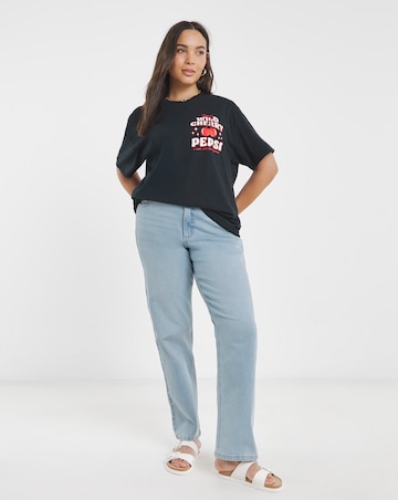 Simply Be Black Cherry Pepsi License T-Shirt