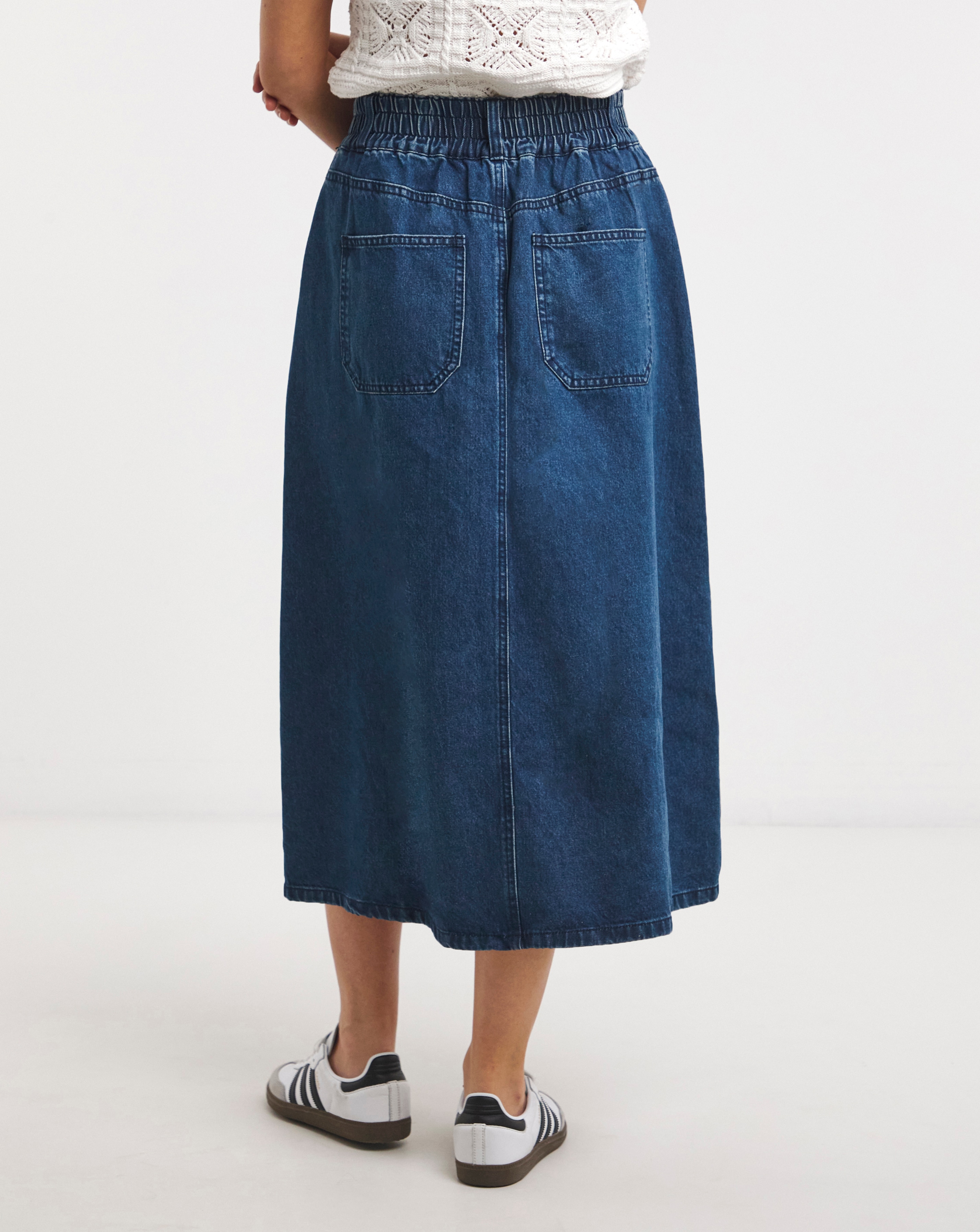 【PORTERNA】Odi denim short skirt Skirts | Denim Paperbag Tie Waist Skirt | Dorothy Perkins