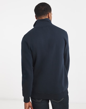Full Zip Funnel Neck Sweatshirt Long