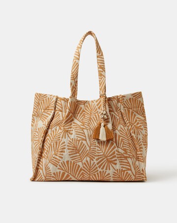 Accessorize Palm Print Beach Tote Bag