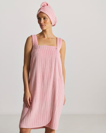 Pretty Secrets Towelling Shower Wrap And Turban