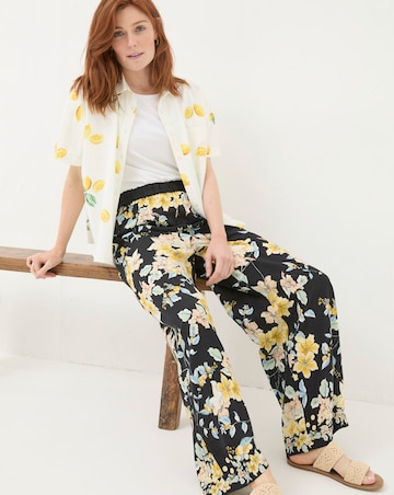 FatFace Citrus Floral Wide Leg