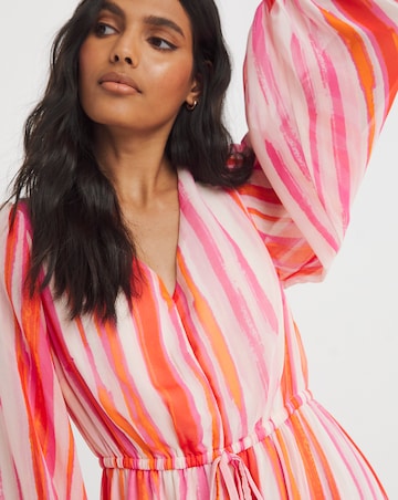 Printed Chiffon Maxi Dress