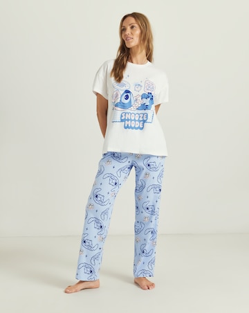 Stitch Snooze Mode Graphic Pyjama Set