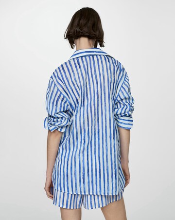 Mango Brenda Striped Cotton Shirt