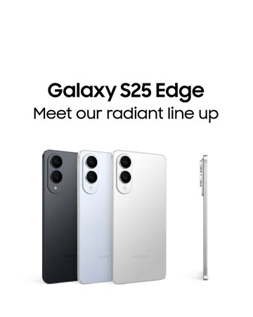 Samsung Galaxy S25 Edge 256GB Black & Samsung Galaxy Buds3 Silver Bundle