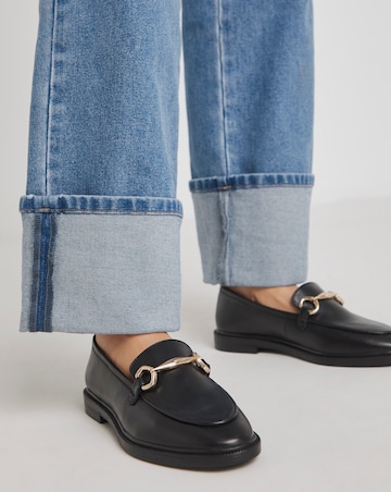 Ankara Classic Loafer With Metal Trim - Wide Fit (E)