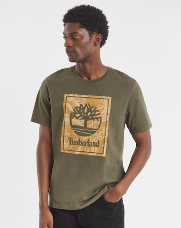 Timberland Camo Logo T-Shirt - Green