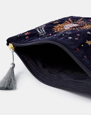 Accessorize Embellished Velvet Pouch