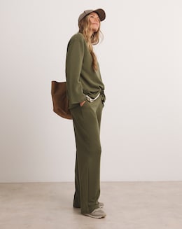Khaki Anthology Wide Leg Jogger
