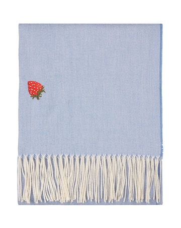 Furn. Fruits Leightweight Embroidered Throw