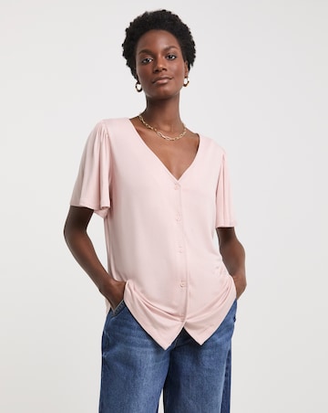 Blush Angel Sleeve Top
