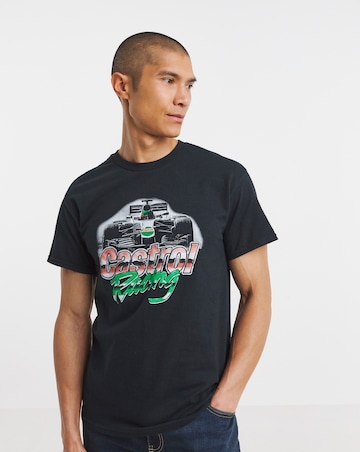 Castrol Graphic Motor Racing T-Shirt - Black