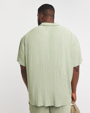 Jack & Jones Abery Plisse Shirt - Sage