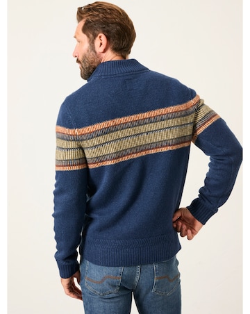 FatFace Runswick 1/2 Neck Jumper (Regular & Tall) - Navy