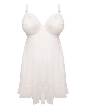 Elomi Priya Plunge Wired Babydoll Vanilla