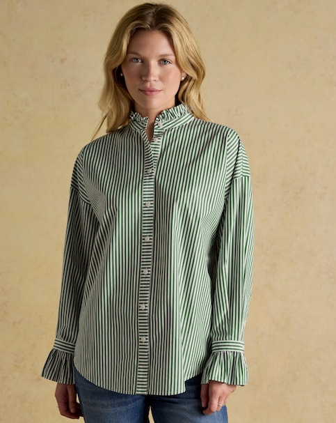 Joules Mae Frill Neck Shirt