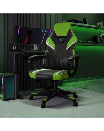 X Rocker Tempest Ergonomic PC Office Gaming Chair - Green