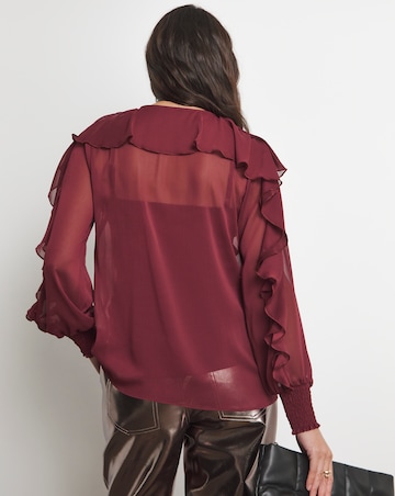 Joanna Hope Ruffle Blouse