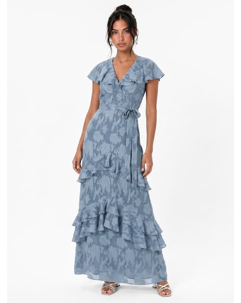 Anaya Burnout Fabric Maxi Dress