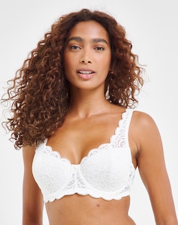 Triumph Amourette Half Pad Balcony Wired Bra White