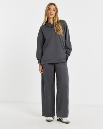 Simply Be Slate Grey Luxe Modal Scuba Sweatshirt