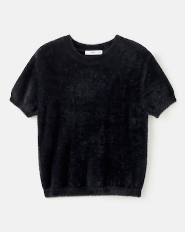 Mango Black Short Sleeve Jumper