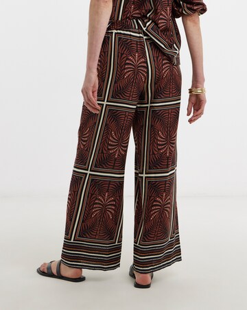 Spun Viscose Wide Leg Trouser