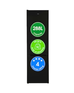 Abode A180FF541E1B 70/30 Fridge Freezer - Black