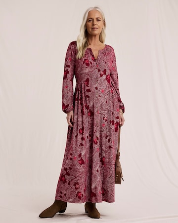 Julipa Button Through Jersey Midi Dress