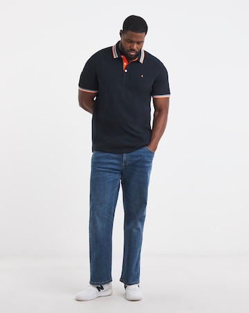 Jack & Jones Premium Paulos Tipped Polo - Navy