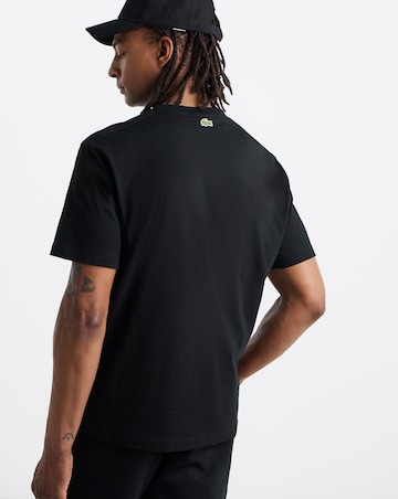 Lacoste Short Sleeve Graphic Croc T-Shirt - Black