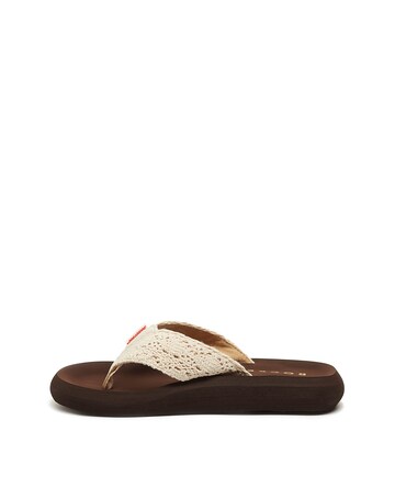Rocket Dog Natrual Crochet Toe Post Sandals