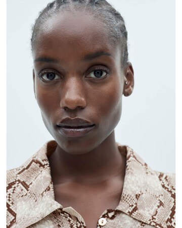 Mango Serpi Snake Primt Midi Dress