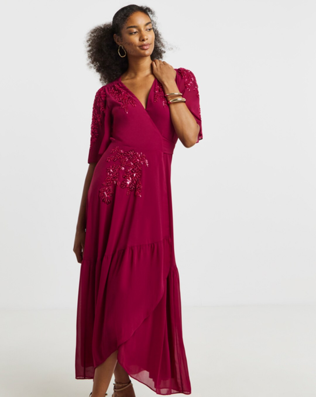 Hope & Ivy Blossom Wrap Maxi Dress | Ambrose Wilson Hope & Ivy Blossom Wrap Maxi Dress | Ambrose Wilson