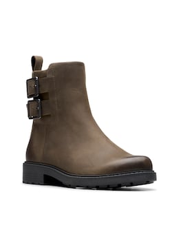 Clarks Orinoco2 Bay Buckle Chunky Leather Boot Standard Fit
