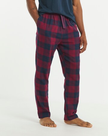 2PK Brushed Flannel Check Loungepants