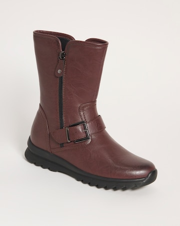 Cushion Walk Casual Boot with Side Zip Detail EEE Fit