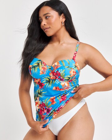 Mix and Match Underwired Bandeau Tankini Top