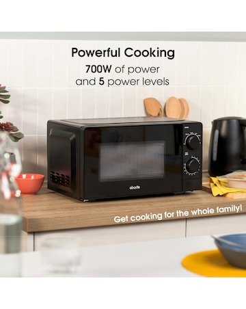 Abode AMM2005B 20L Manual Microwave - Black