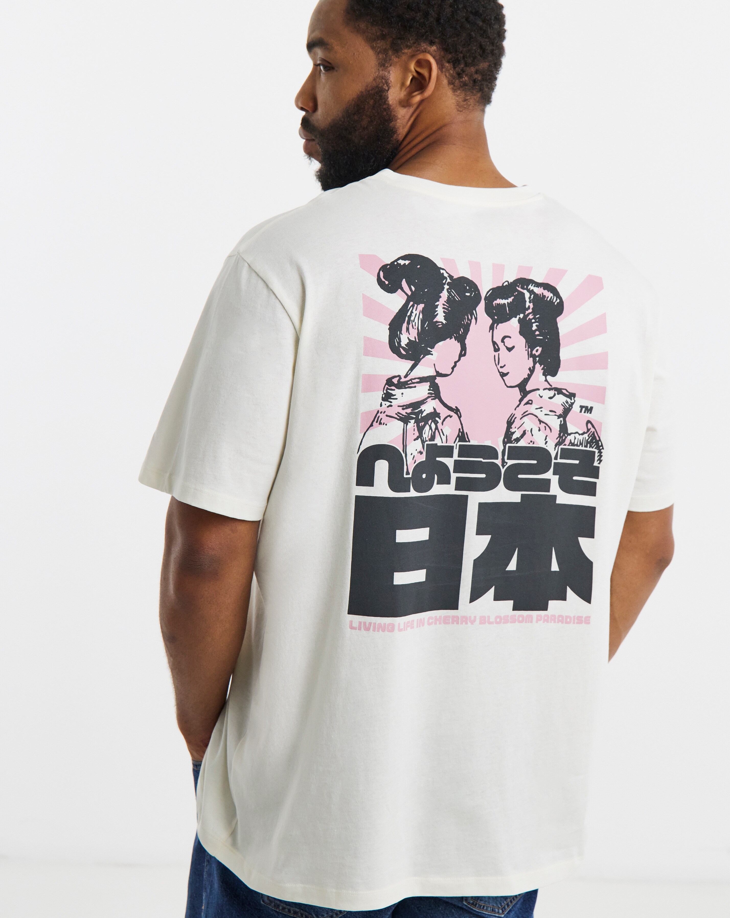 Jack & Jones Cherry Back Graphic T-Shirt - White | Ambrose Wilson