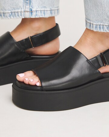 Maddie Slingback Flatform Sandals - Extra Wide Fit (EEE)