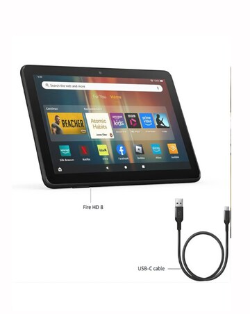 Amazon Fire HD 8 (2024) 8in 32GB Wi-Fi Tablet - Black