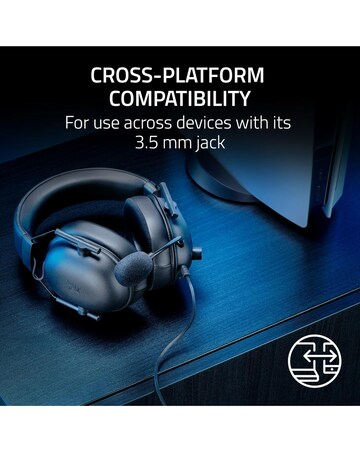 Razer BlackShark V2 X Wired Gaming Headset for PlayStation - Black