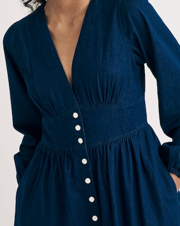 Nobody's Child Blue Denim Starlight Midi Dress