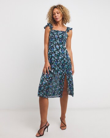 French Connection Bette Satin Burnout Dress